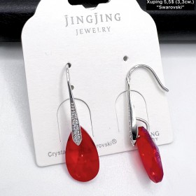 Сережки Xuping 11165 ( 3.3 см) Swarovski